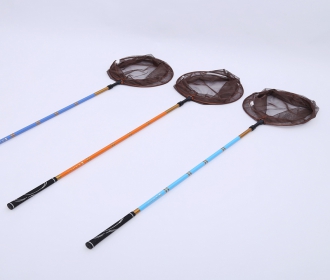 多彩碳素抄网 可定位收缩防滑钓鱼用品渔具垂钓工具32CM*2.1米 32CM  产品型号：9022